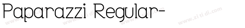 Paparazzi Regular字体转换